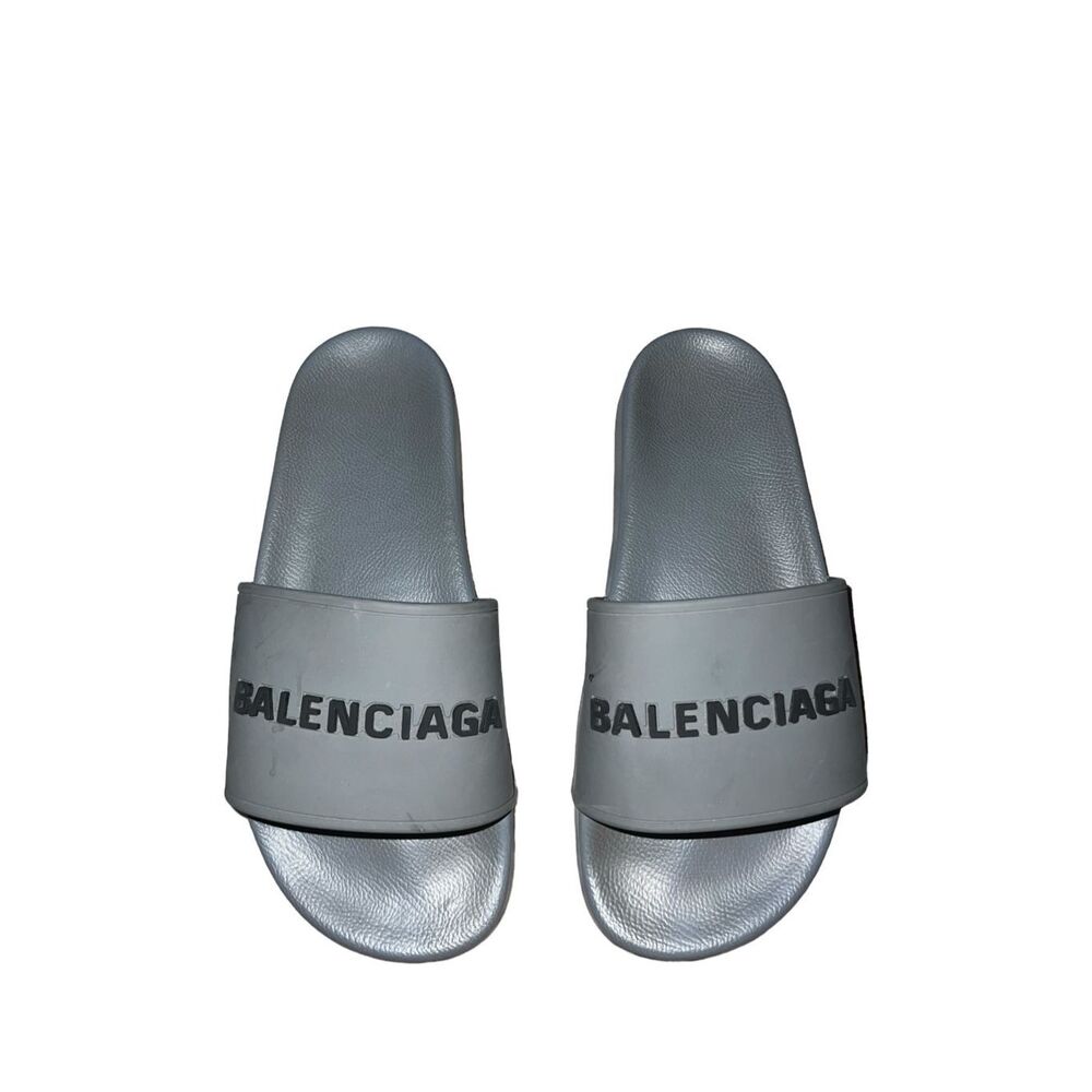 Balenciaga Pool Slides Grey